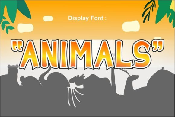 Animals: A Fun and Simple Display Font