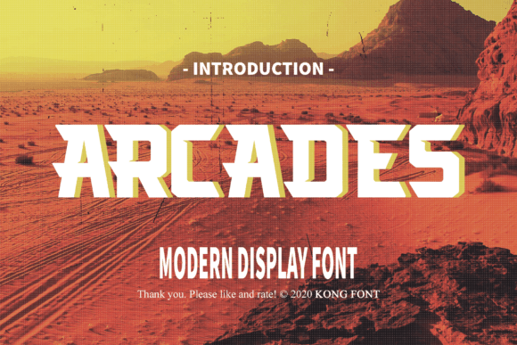 Arcades: A Playful Font for Creative Expression