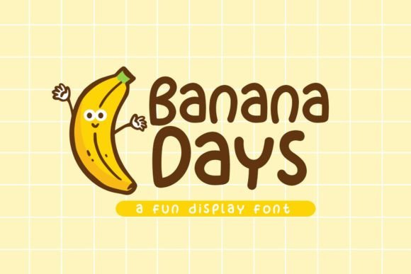 Banana Days: A Playful Font for Creative Projects