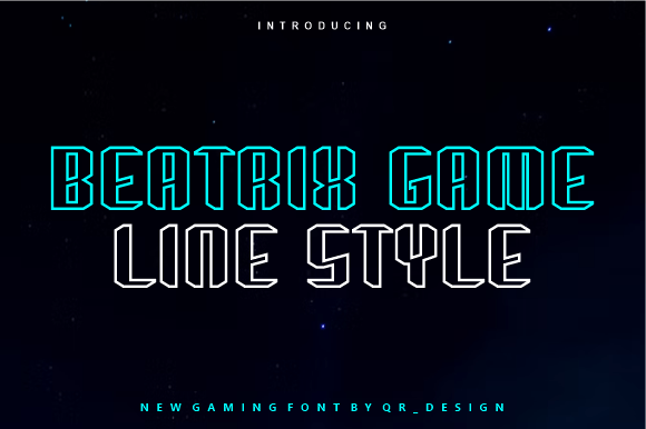 Beatrix Game Line: A Bold and Authentic Display Font for All Your Branding Needs