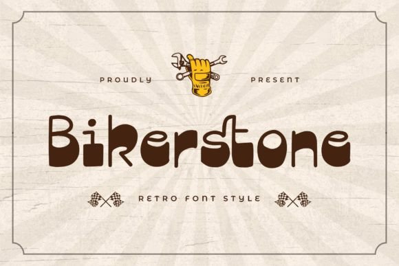Bikerstone: Retro Font with 80s Vibe