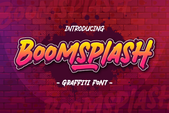 Boomsplash: A Graffiti Font for Strategic Branding and Creative Expression