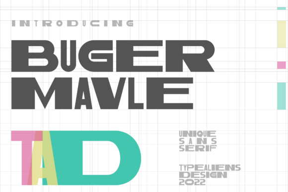 Bugermavle: A Unique Display Font for Modern Design