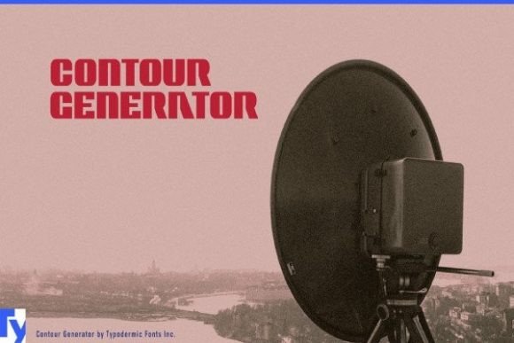 Contour Generator: A Retro Techno Display Font for Modern Designers