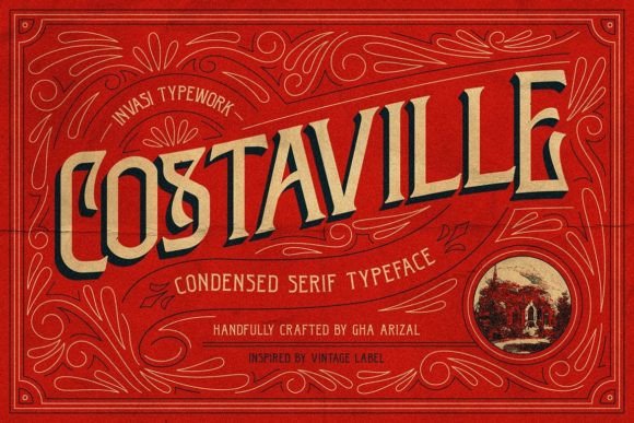 Costaville: A Vintage Display Font with Timeless Appeal