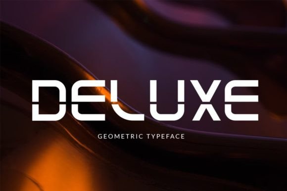 Deluxe: A Futuristic Display Font for Modern Design