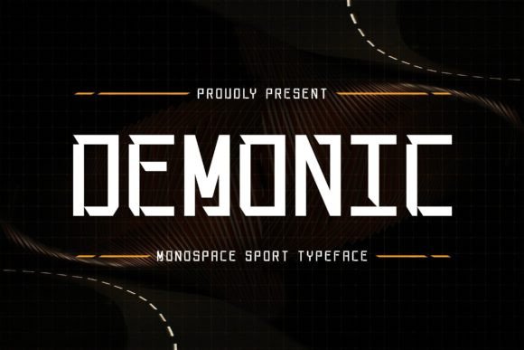 Demonic: A Bold and Unique Monospace Display Font for Creative Designers