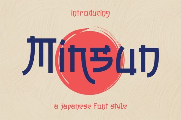 Discover the Elegance of Minsun: A Japanese-Style Display Font for Modern Design
