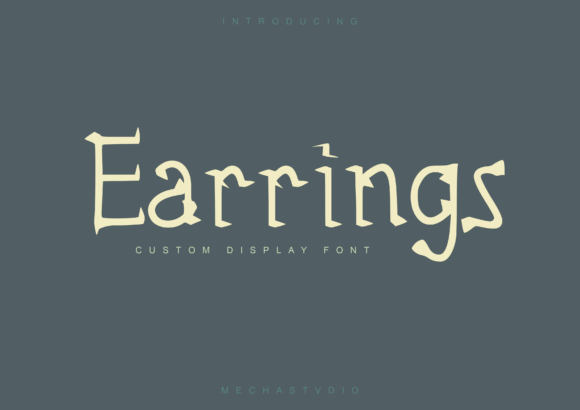 Earrings: A Playful and Unique Font for Creative Projects