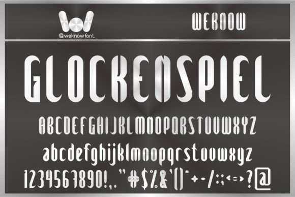 Glockenspiel: A Bold Display Font for Creative Projects