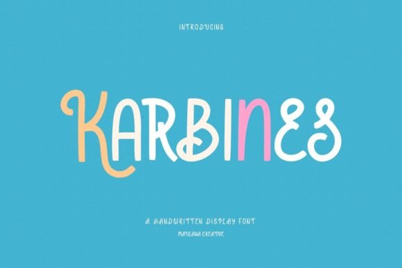 Karbines: A Versatile Handwritten Display Font for Creative Projects