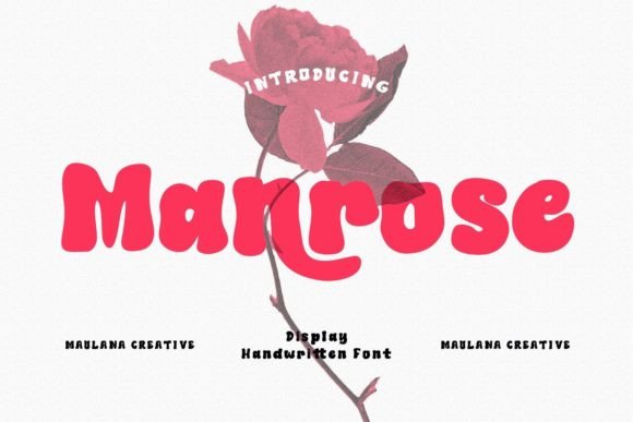 Manrose: A Retro, Playful Font for Modern Workflows