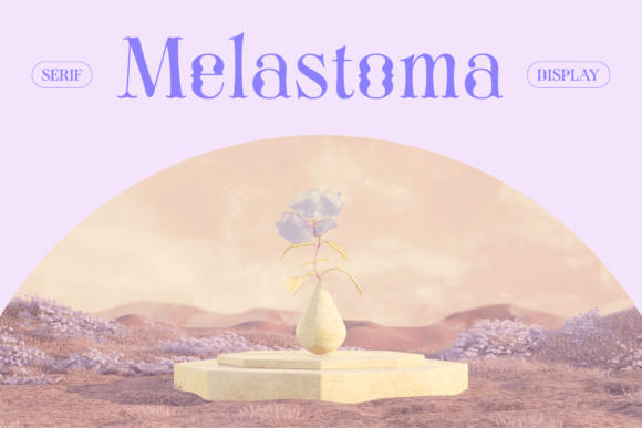 Melastoma: A Unique Display Serif Font Inspired by Nature