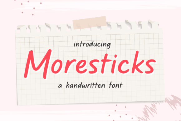 Moresticks: A Playful Font for Diverse Design Needs
