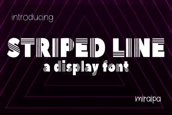 Striped Line: A Playful Font for Creative Expression