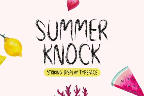 Summer Knock: A Quirky Font for Creative Expression