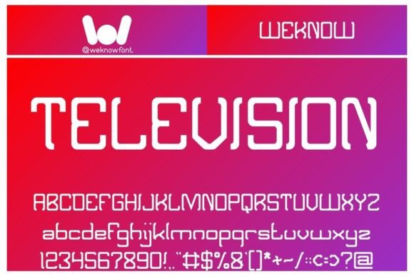 Television: A Unique and Interesting Display Font