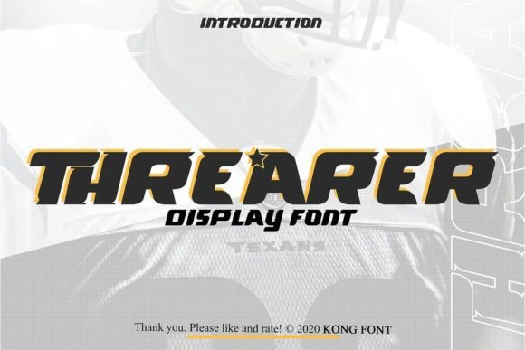 Threarer: A Playful Display Font for Creative Projects