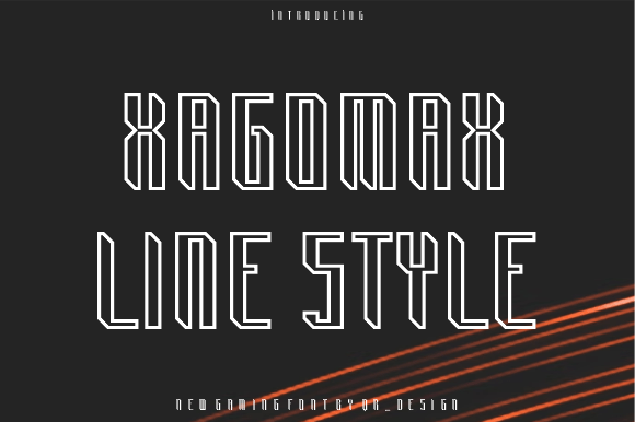 Xagomax Line – A Bold and Authentic Display Font for Every Project